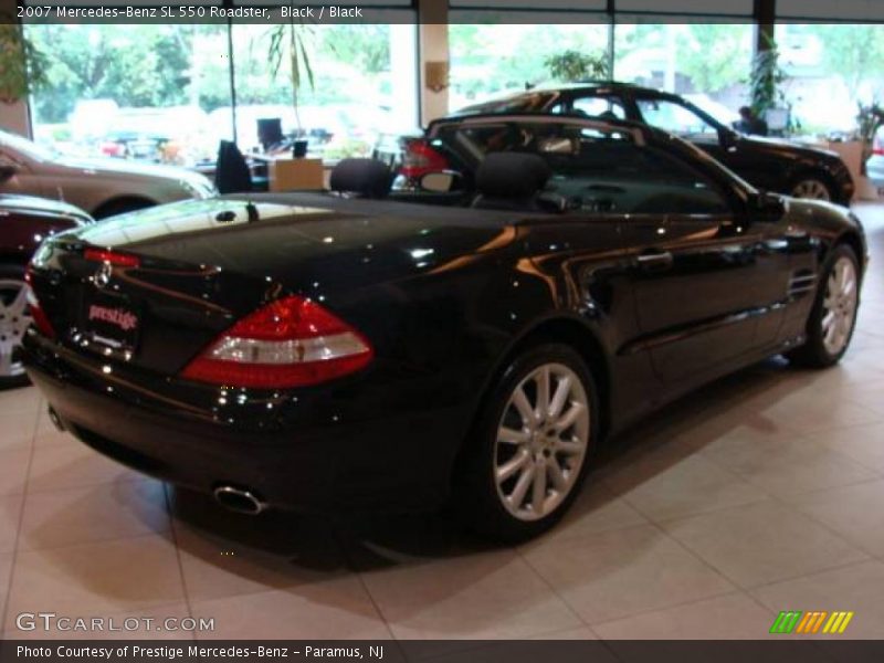 Black / Black 2007 Mercedes-Benz SL 550 Roadster