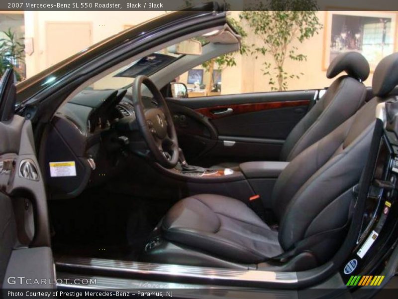 Black / Black 2007 Mercedes-Benz SL 550 Roadster