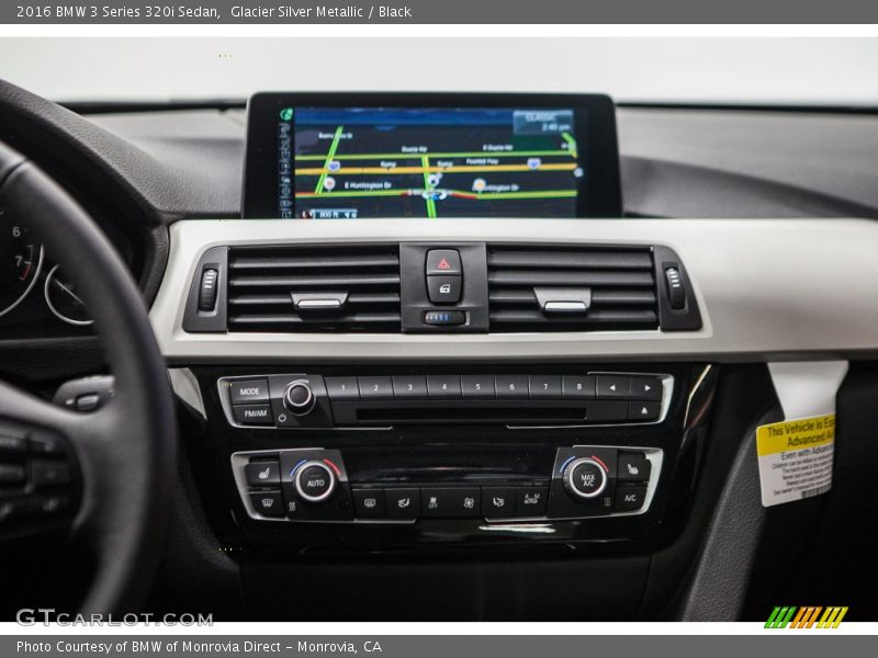 Glacier Silver Metallic / Black 2016 BMW 3 Series 320i Sedan