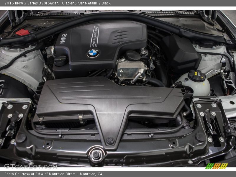 Glacier Silver Metallic / Black 2016 BMW 3 Series 320i Sedan
