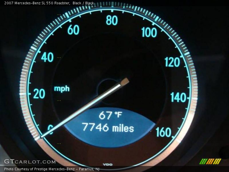 Black / Black 2007 Mercedes-Benz SL 550 Roadster