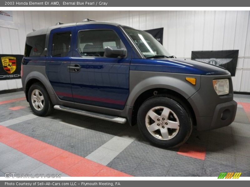 Eternal Blue Pearl / Gray 2003 Honda Element EX AWD