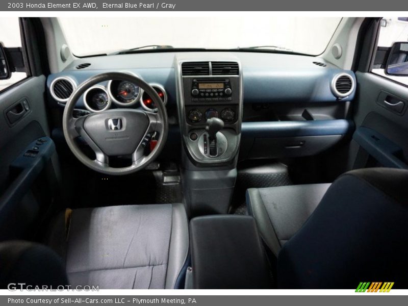 Eternal Blue Pearl / Gray 2003 Honda Element EX AWD