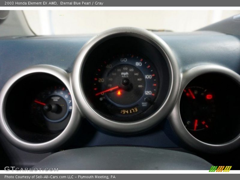 Eternal Blue Pearl / Gray 2003 Honda Element EX AWD
