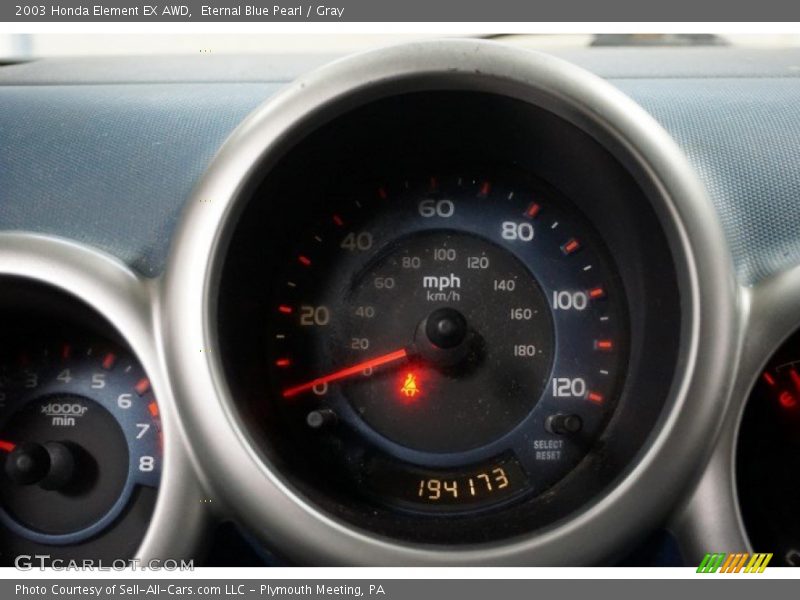 Eternal Blue Pearl / Gray 2003 Honda Element EX AWD