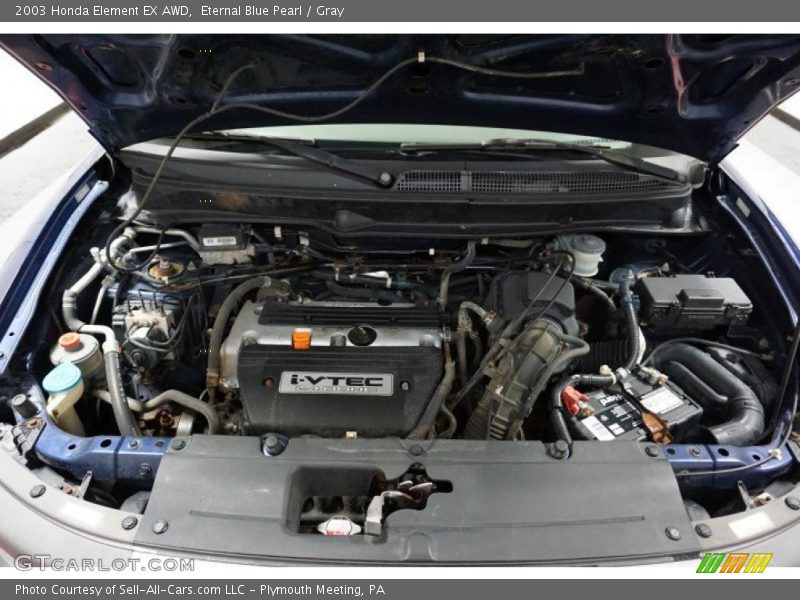 Eternal Blue Pearl / Gray 2003 Honda Element EX AWD