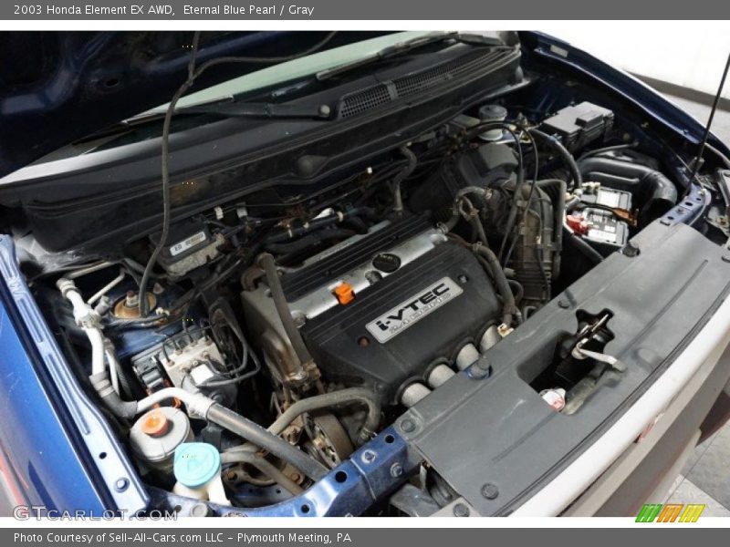 Eternal Blue Pearl / Gray 2003 Honda Element EX AWD