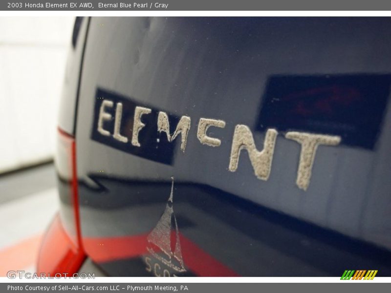 Eternal Blue Pearl / Gray 2003 Honda Element EX AWD