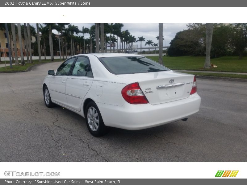 Super White / Stone 2002 Toyota Camry LE V6