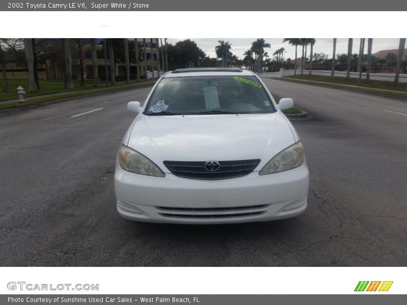 Super White / Stone 2002 Toyota Camry LE V6