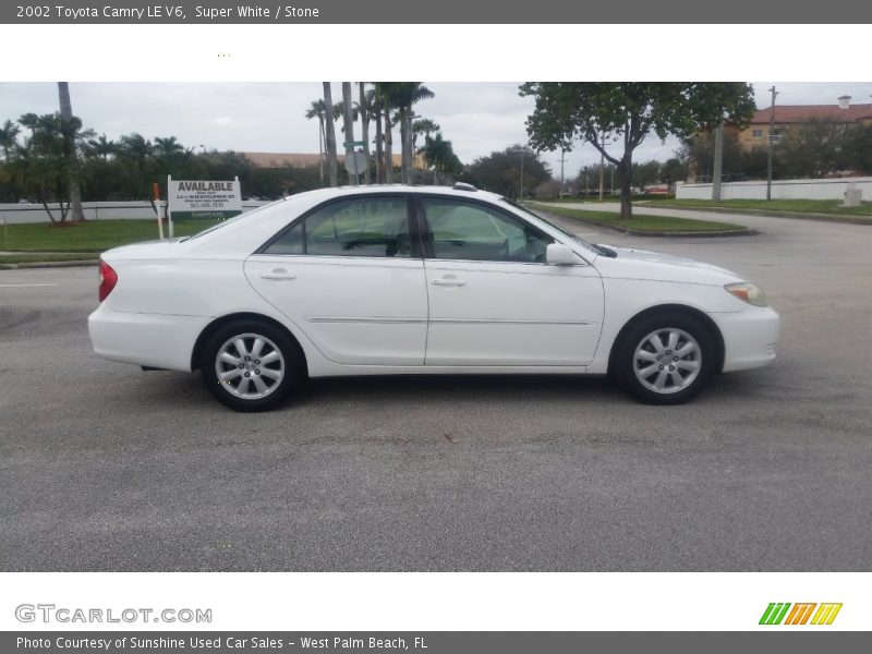 Super White / Stone 2002 Toyota Camry LE V6