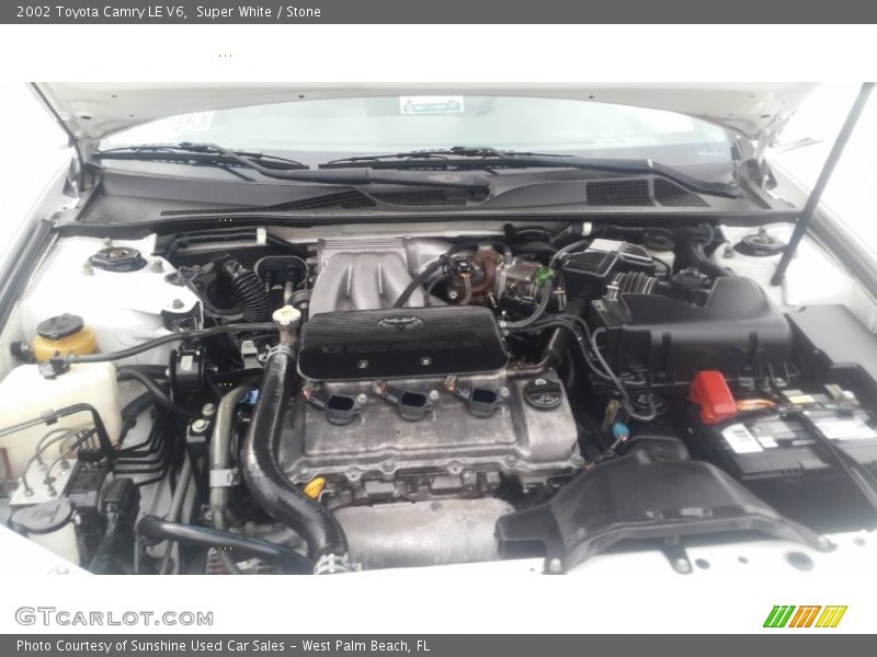 Super White / Stone 2002 Toyota Camry LE V6