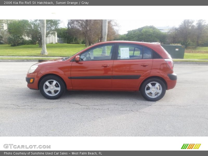 Sunset Orange / Gray 2006 Kia Rio Rio5 SX Hatchback