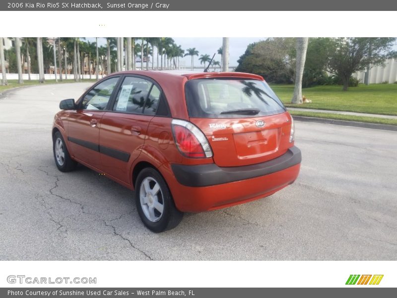 Sunset Orange / Gray 2006 Kia Rio Rio5 SX Hatchback