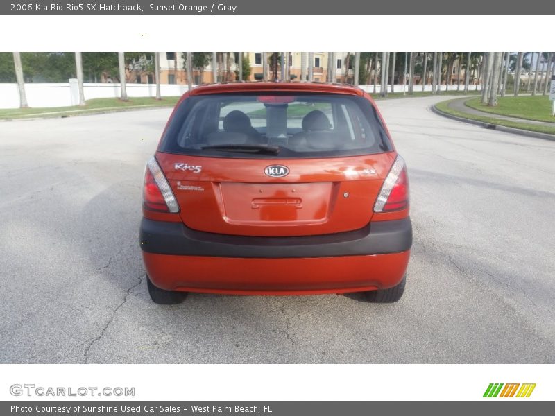 Sunset Orange / Gray 2006 Kia Rio Rio5 SX Hatchback