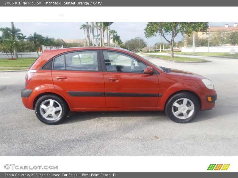 Sunset Orange / Gray 2006 Kia Rio Rio5 SX Hatchback