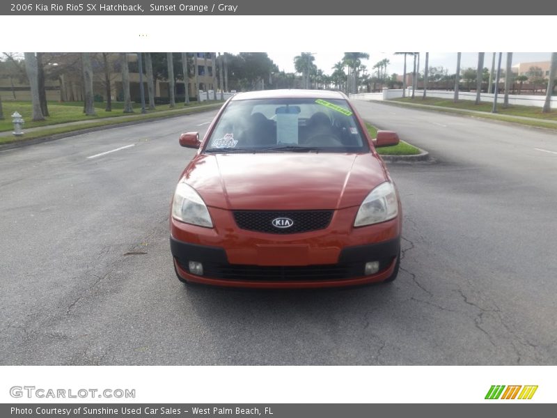 Sunset Orange / Gray 2006 Kia Rio Rio5 SX Hatchback