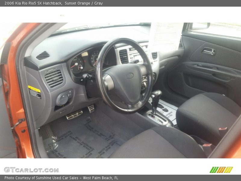 Sunset Orange / Gray 2006 Kia Rio Rio5 SX Hatchback