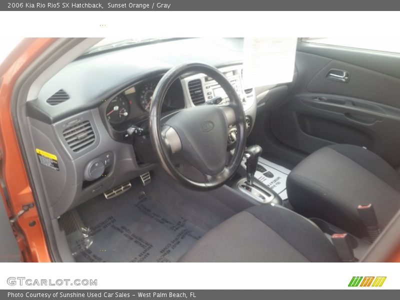 Sunset Orange / Gray 2006 Kia Rio Rio5 SX Hatchback