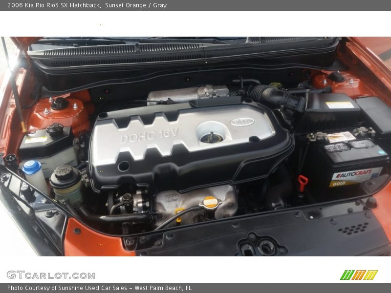 Sunset Orange / Gray 2006 Kia Rio Rio5 SX Hatchback
