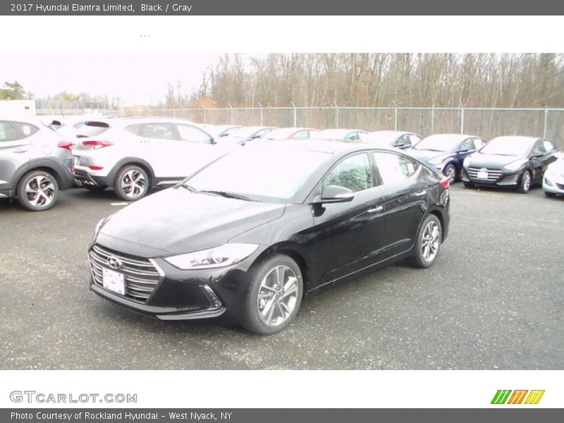 Black / Gray 2017 Hyundai Elantra Limited