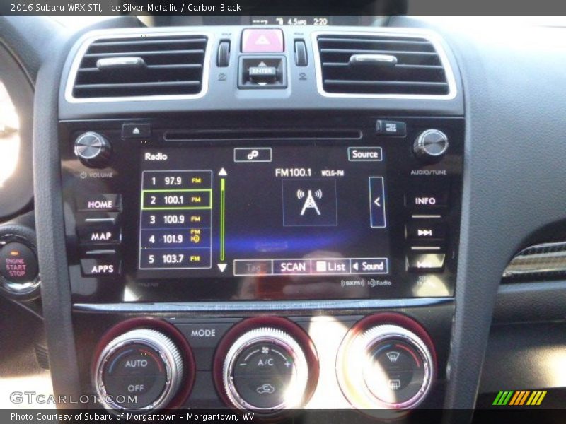 Ice Silver Metallic / Carbon Black 2016 Subaru WRX STI