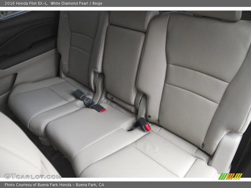 White Diamond Pearl / Beige 2016 Honda Pilot EX-L