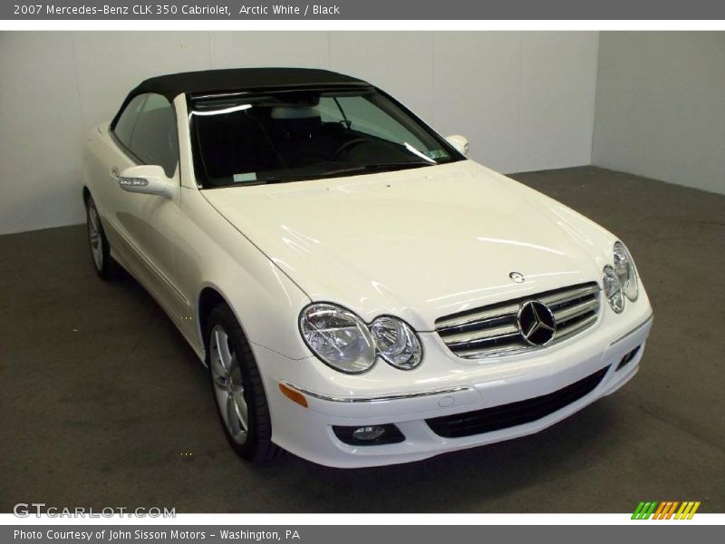 Arctic White / Black 2007 Mercedes-Benz CLK 350 Cabriolet