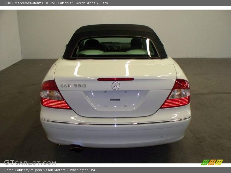 Arctic White / Black 2007 Mercedes-Benz CLK 350 Cabriolet