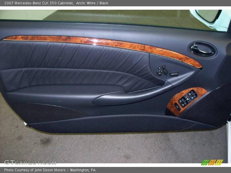 Arctic White / Black 2007 Mercedes-Benz CLK 350 Cabriolet