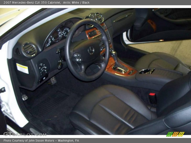 Arctic White / Black 2007 Mercedes-Benz CLK 350 Cabriolet