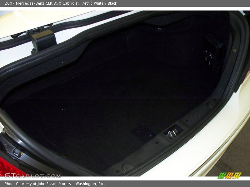 Arctic White / Black 2007 Mercedes-Benz CLK 350 Cabriolet