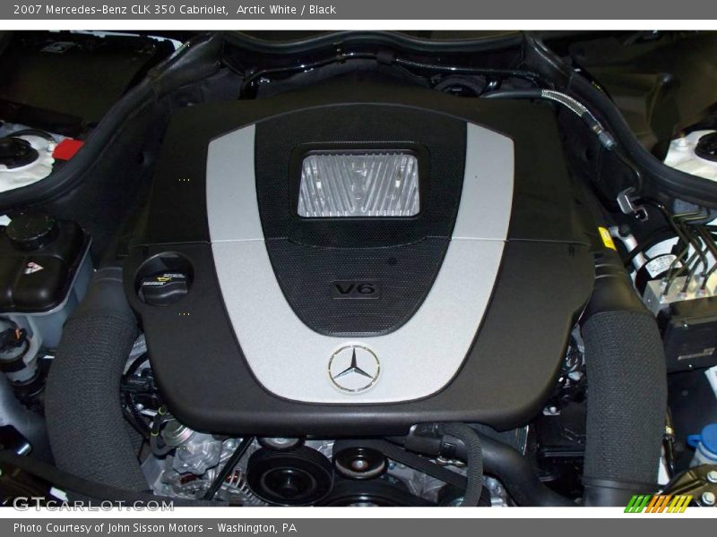 Arctic White / Black 2007 Mercedes-Benz CLK 350 Cabriolet