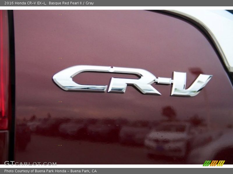 Basque Red Pearl II / Gray 2016 Honda CR-V EX-L