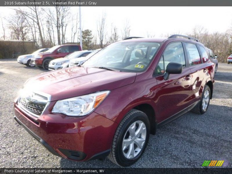 Venetian Red Pearl / Gray 2016 Subaru Forester 2.5i