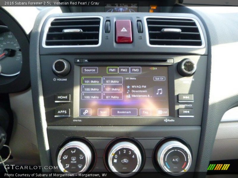 Venetian Red Pearl / Gray 2016 Subaru Forester 2.5i