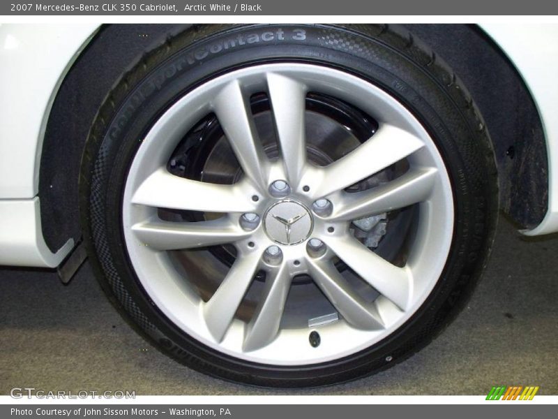 Arctic White / Black 2007 Mercedes-Benz CLK 350 Cabriolet