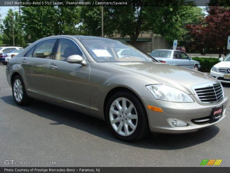 Pewter Metallic / Cashmere/Savanna 2007 Mercedes-Benz S 550 Sedan