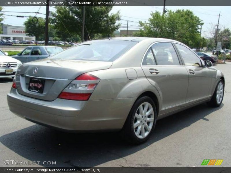 Pewter Metallic / Cashmere/Savanna 2007 Mercedes-Benz S 550 Sedan