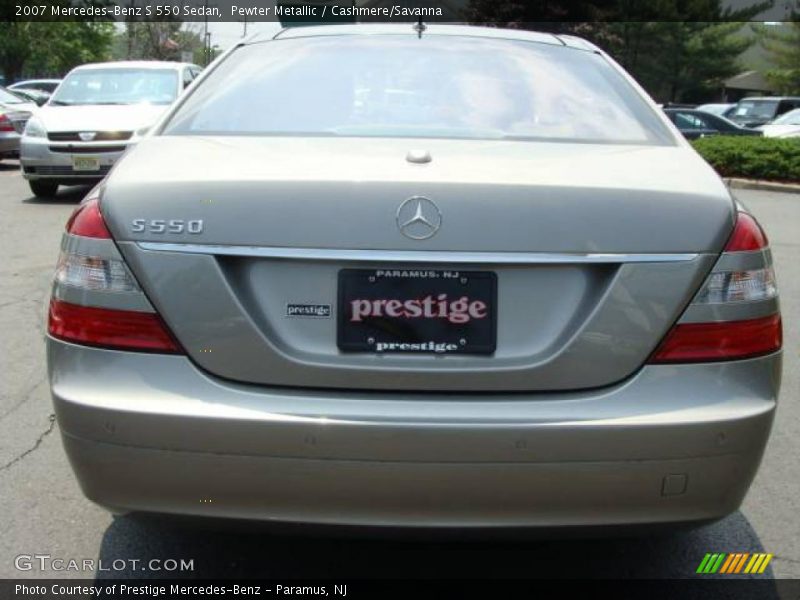 Pewter Metallic / Cashmere/Savanna 2007 Mercedes-Benz S 550 Sedan