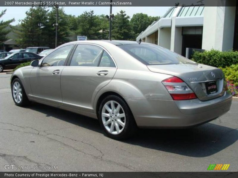 Pewter Metallic / Cashmere/Savanna 2007 Mercedes-Benz S 550 Sedan