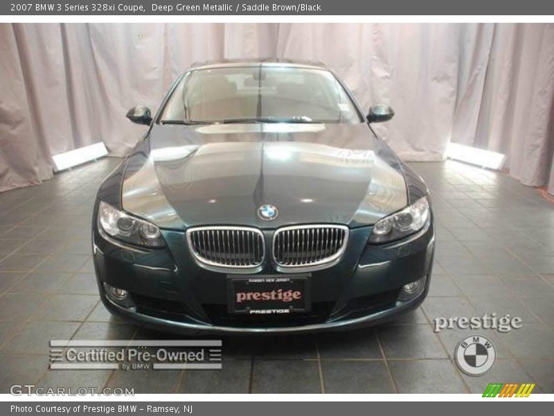 Deep Green Metallic / Saddle Brown/Black 2007 BMW 3 Series 328xi Coupe