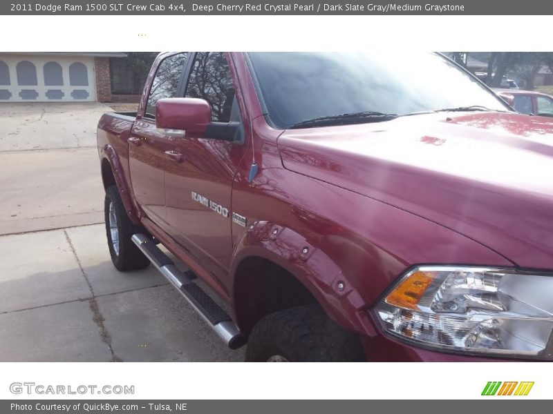 Deep Cherry Red Crystal Pearl / Dark Slate Gray/Medium Graystone 2011 Dodge Ram 1500 SLT Crew Cab 4x4