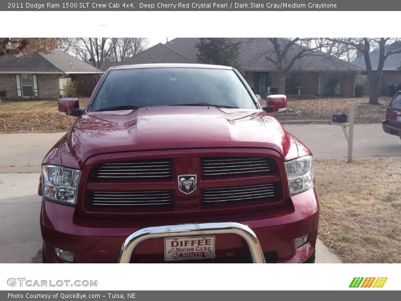 Deep Cherry Red Crystal Pearl / Dark Slate Gray/Medium Graystone 2011 Dodge Ram 1500 SLT Crew Cab 4x4