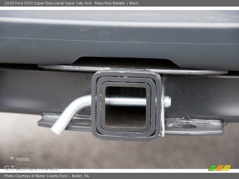 Ruby Red Metallic / Black 2016 Ford F350 Super Duty Lariat Super Cab 4x4