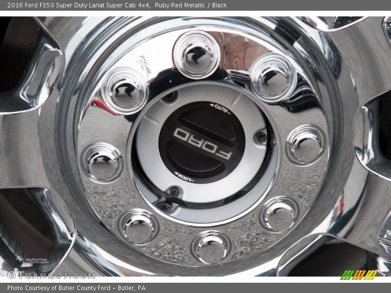 Ruby Red Metallic / Black 2016 Ford F350 Super Duty Lariat Super Cab 4x4