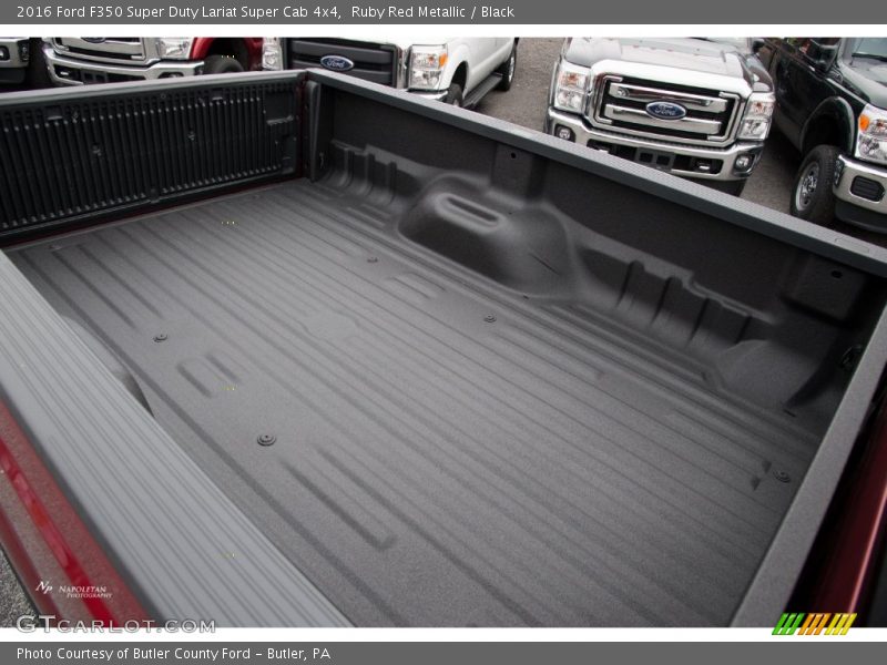 Ruby Red Metallic / Black 2016 Ford F350 Super Duty Lariat Super Cab 4x4