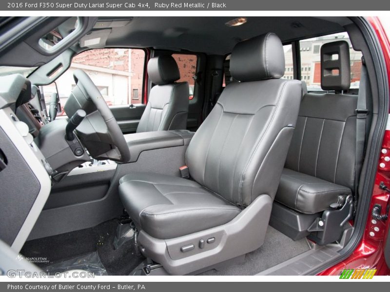  2016 F350 Super Duty Lariat Super Cab 4x4 Black Interior