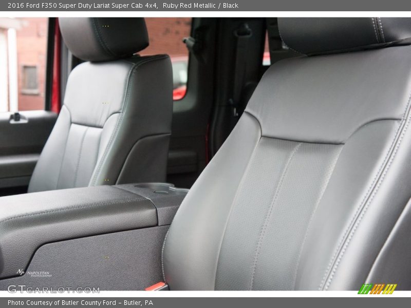 Ruby Red Metallic / Black 2016 Ford F350 Super Duty Lariat Super Cab 4x4