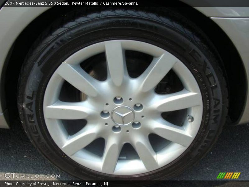 Pewter Metallic / Cashmere/Savanna 2007 Mercedes-Benz S 550 Sedan
